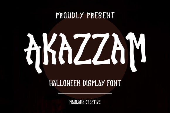 Akazzam: A Display Font That Delivers Real Horror Vibe