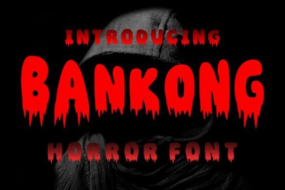 Bankong: A Spooky-Sharp Display Font for Crafters & Sellers