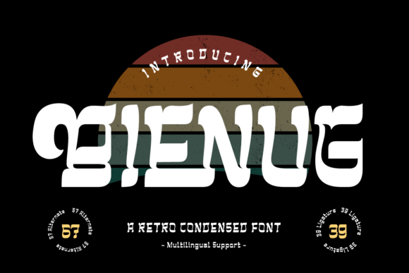 Bienug Serif Font for Handmade Labels & Printables