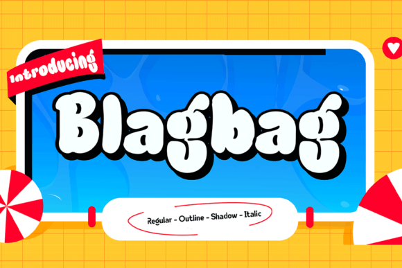 Blagbag: A Vibrant Urban Display Font for Digital Branding