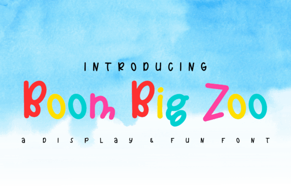 Boom Big Zoo: A Display Font That Grabs Kids’ Eyes—And Keeps Them