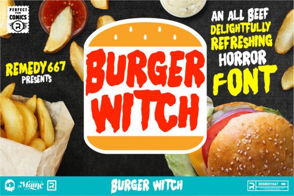 Burger Witch: A Display Font That Feels Like Handmade Magic
