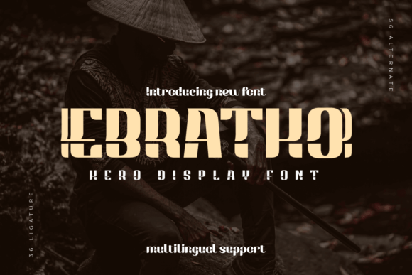 Ebratho: A Bold, Character-Driven Display Font for Brand Impact