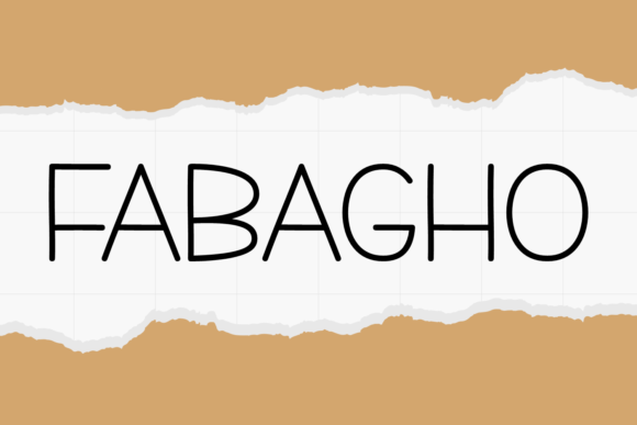 Fabagho: A Crafty, Friendly Display Font That Feels Like a Design Friend