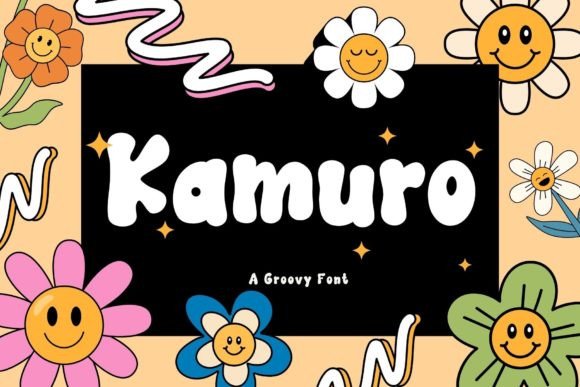 Kamuro: A Retro Groovy Display Font for Editorial Charm