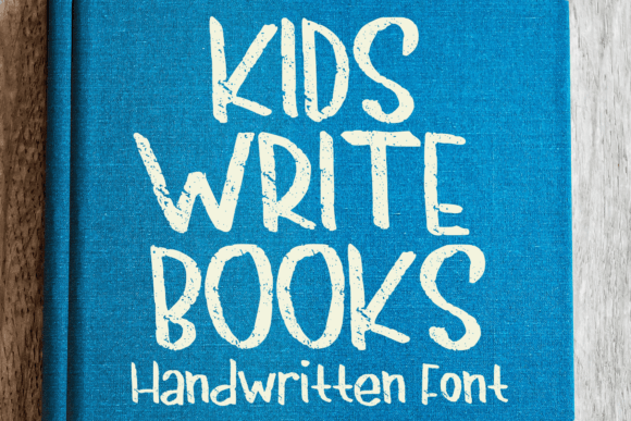 Kids Write Books: A Playful Handwritten Display Font for Makers
