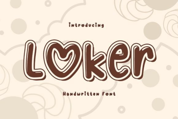 Loker Handwritten Display Font for Crafters & Sellers