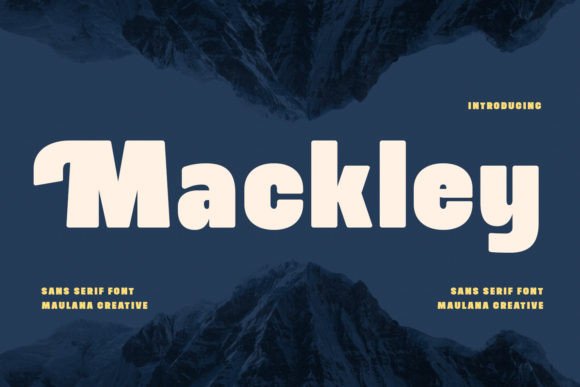 Mackley: A Rounded, Bold Display Font That Delivers Personality