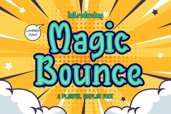 Magic Bounce: A Playful Display Font with Editorial Warmth