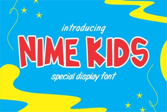 Nime Kids: A Playful Display Font for Digital Branding