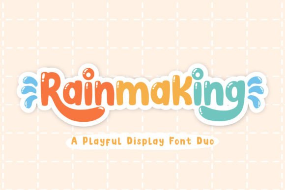 Rainmaking: A Playful Handwritten Display Font for Editorial Design