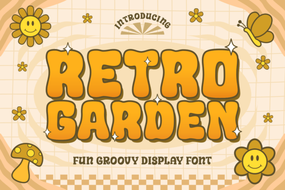 Retro Garden: A Whimsical Display Font for Editorial Charm