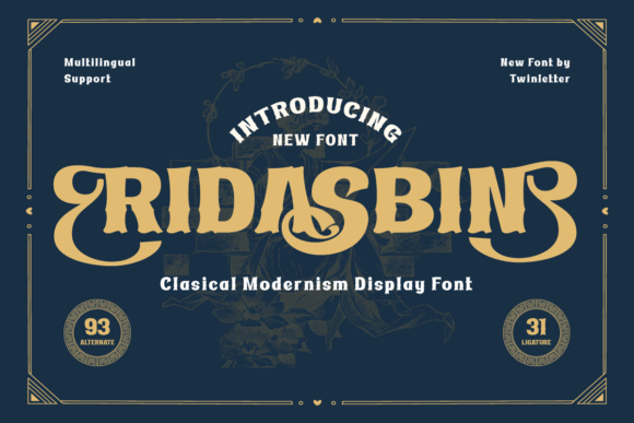 Ridasbin: A Display Serif Font for Digital Elegance