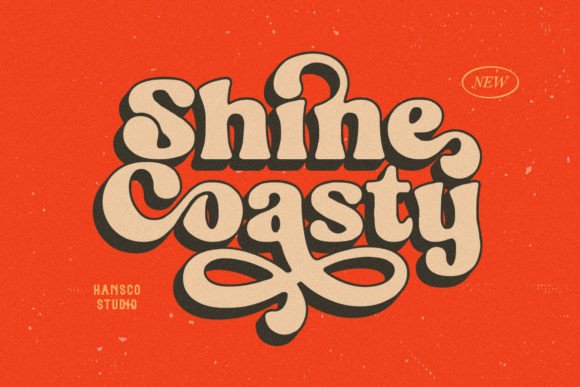 Shine Coasty: A Retro Display Font That Builds Brand Trust