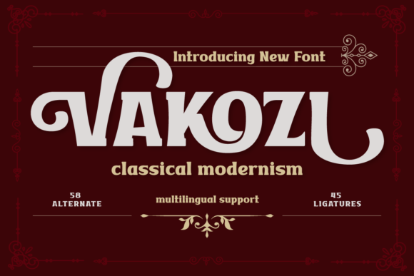 Vakozi: A Display Font That Makes Your Headlines Feel Intentional