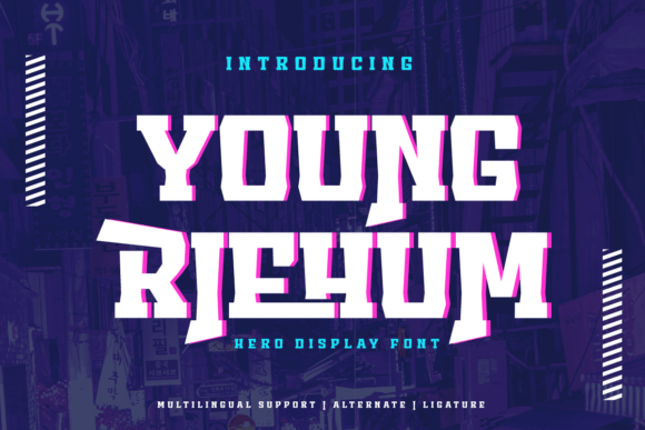 Young Riehum: A Bold Display Font for Handmade Brands